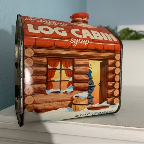 Log Cabin Syrup 100th Anniversary 1887-1987 Tin - Picture 3 of 10